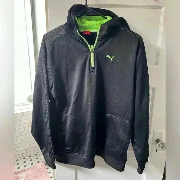 Puma pullover quarterzip hoodie boys size xl - Picture 1 of 8